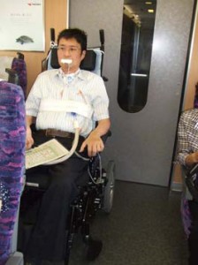 東北新幹線はやての車椅子席